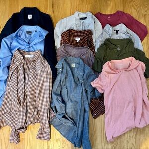 Lot of Mens Shirts Size L - Gap, Calvin Klein, Lucky Brand, JCrew, RalphL +more!